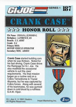 1991 Impel G.I. Joe #187 Crank Case Back