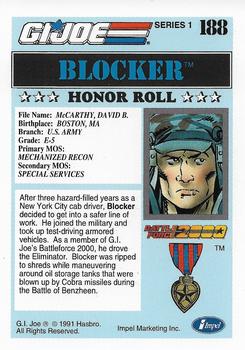 1991 Impel G.I. Joe #188 Blocker Back