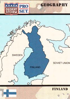 1991 Pro Set Desert Storm #17 Republic of Finland Front