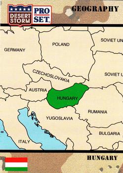 1991 Pro Set Desert Storm #22 Republic of Hungary Front