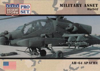1991 Pro Set Desert Storm #239 AH-64 Apache Front