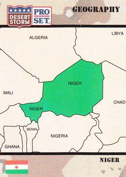 1991 Pro Set Desert Storm #40 Republic of Niger Front