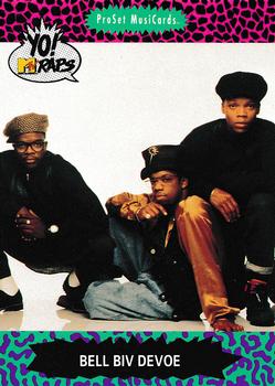 1991 Pro Set Yo! MTV Raps #2 Bell Biv DeVoe Front