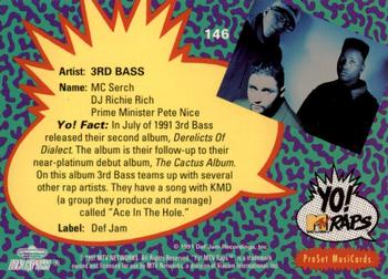 1991 Pro Set Yo! MTV Raps #146 3rd Bass Back
