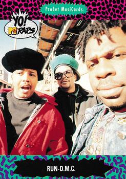 1991 Pro Set Yo! MTV Raps #66 Run-D.M.C. Front