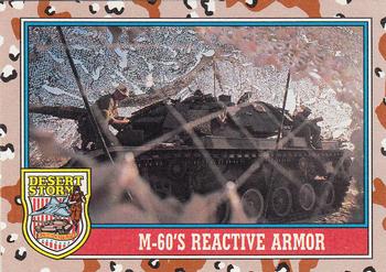 1991 Topps Desert Storm #106 M-60's Reactive Armor Front
