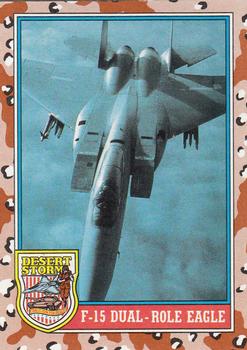 1991 Topps Desert Storm #117 F-15 Dual-Role Eagle Front