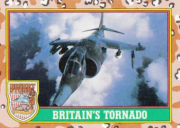 1991 Topps Desert Storm #19 Britain's Tornado Front