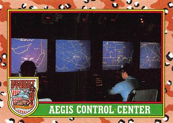 1991 Topps Desert Storm #67 Aegis Control Center Front