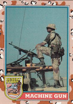 1991 Topps Desert Storm #95 Machine Gun Front