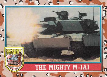1991 Topps Desert Storm #97 The Mighty M-1A1 Front