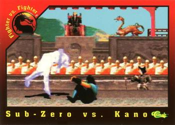 1994 Classic Mortal Kombat Series 1 #33 Sub-Zero vs. Kano Front