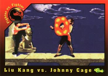 1994 Classic Mortal Kombat Series 1 #38 Liu Kang vs. Johnny Cage Front