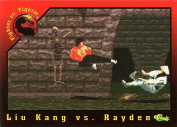 1994 Classic Mortal Kombat Series 1 #42 Liu Kang vs. Rayden Front