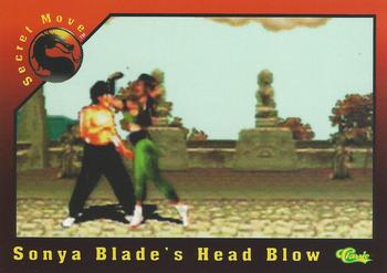 1994 Classic Mortal Kombat Series 1 #67 Sonya Blade's Head Blow Front