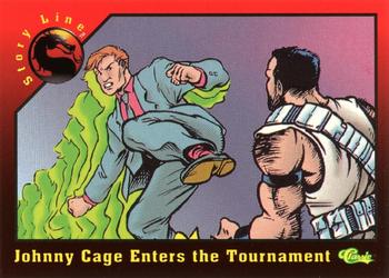 1994 Classic Mortal Kombat Series 1 #93 Johnny Cage Enters the Tournament Front