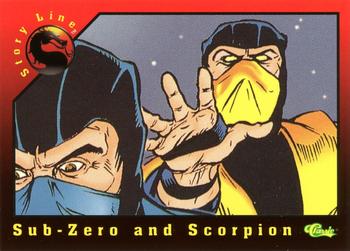 1994 Classic Mortal Kombat Series 1 #96 Sub-Zero and Scorpion Front