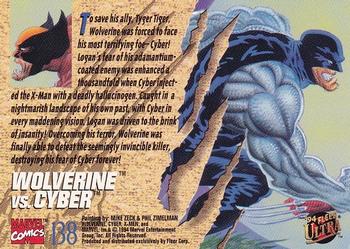 1994 Ultra X-Men #138 Wolverine vs. Cyber Back