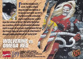 1994 Ultra X-Men #139 Wolverine vs. Omega Red Back