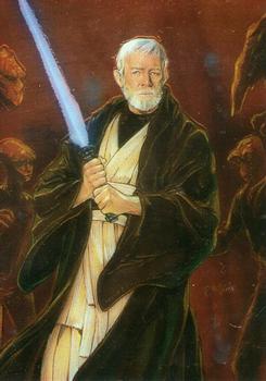 1996 Finest Star Wars #37 Obi-Wan Kenobi Front