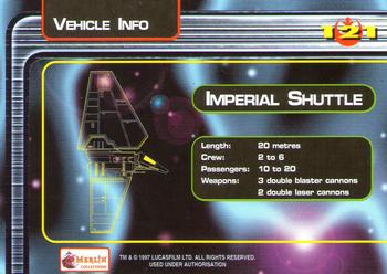 1997 Merlin Star Wars Special Edition #121 Imperial Shuttle Back