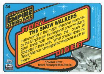 1999 Topps Chrome Archives Star Wars #34 The Snow Walkers Back