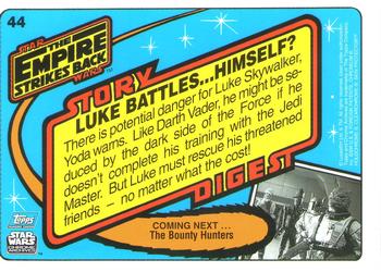 1999 Topps Chrome Archives Star Wars #44 Luke Battles...Himself? Back