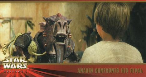 1999 Topps Widevision Star Wars: Episode I #30 Anakin Confronts His Rival Front