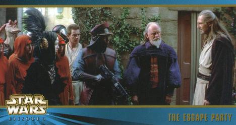 1999 Topps Widevision Star Wars: Episode I Series 2 #32 The Escape Party Front