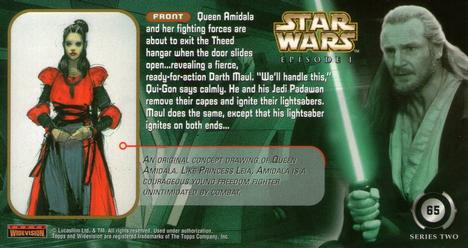 1999 Topps Widevision Star Wars: Episode I Series 2 #65 The Queen's Volunteer Forces Back