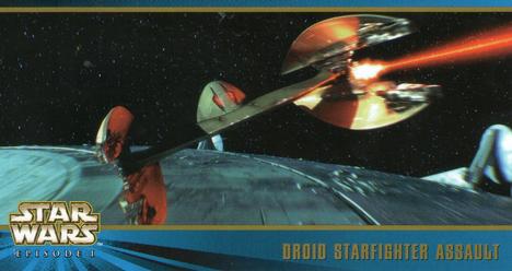 1999 Topps Widevision Star Wars: Episode I Series 2 #70 Droid Starfighter Assault Front