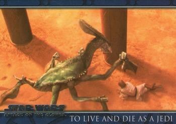 2002 Topps Star Wars: Attack of the Clones #84 To Live And Die As A Jedi Front