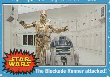 2004 Topps Heritage Star Wars #1 The Blockade Runner attacked! Front