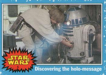 2004 Topps Heritage Star Wars #5 Discovering the holo-message Front