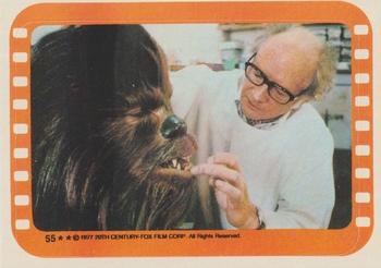 1977 Topps Star Wars - Stickers #55 A touch-up for Chewbacca Front