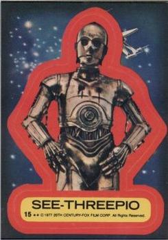 1977 Topps Star Wars - Stickers #15 See-Threepio Front