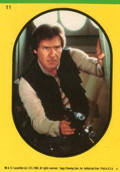 1983 Topps Star Wars: Return of the Jedi - Stickers #11 Han Solo Front
