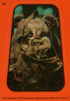 1983 Topps Star Wars: Return of the Jedi - Stickers #26 Ewok Front