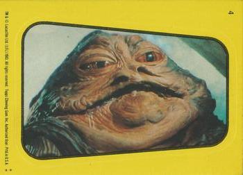1983 Topps Star Wars: Return of the Jedi - Stickers #4 Jabba the Hutt Front