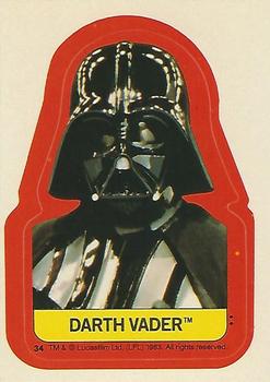 1983 Topps Star Wars: Return of the Jedi - Stickers #34 Darth Vader Front