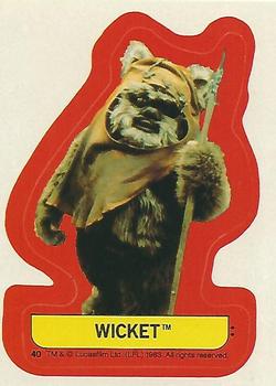 1983 Topps Star Wars: Return of the Jedi - Stickers #40 Wicket Front