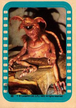 1983 Topps Star Wars: Return of the Jedi - Stickers #55 Salacious Crumb Front