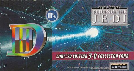 1996 Topps Widevision Star Wars: Return of the Jedi - 3-D #D-III-0 Admiral Ackbar Back