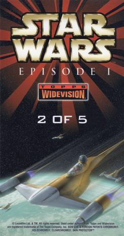 1999 Topps Widevision Star Wars: Episode I - Tin Box Chrome #2 Darth Maul Back