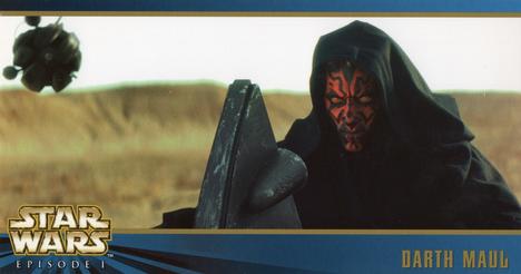 1999 Topps Widevision Star Wars: Episode I Series 2 - Oversized #1 Darth Maul Front