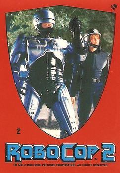 1990 Topps RoboCop 2 - Stickers #2 Robocop Front