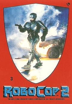 1990 Topps RoboCop 2 - Stickers #3 Robocop Front