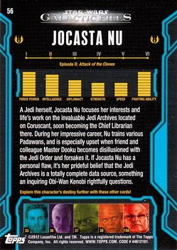 2012 Topps Star Wars: Galactic Files #56 Jocasta Nu Back