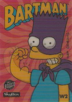 1994 SkyBox The Simpsons Series II - Wiggle Cards #W2 Bartman Front