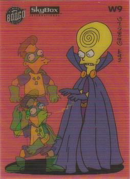 1994 SkyBox The Simpsons Series II - Wiggle Cards #W9 Hypno Head Front
